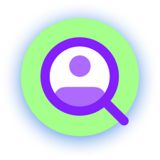 Criminal record check icon for safer dating decisions