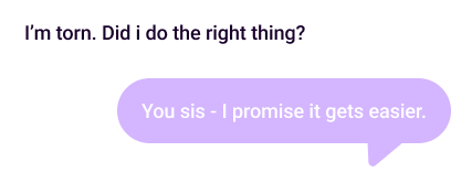 Guidance and support chat in the Tea community